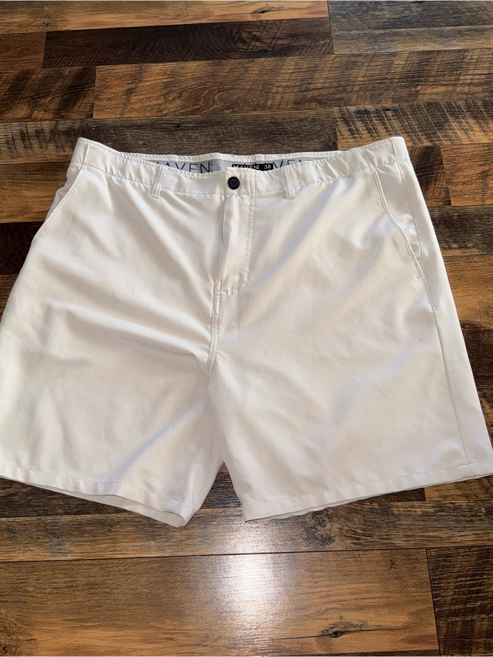 White Men’s Chino Shorts by Maven from Buckle